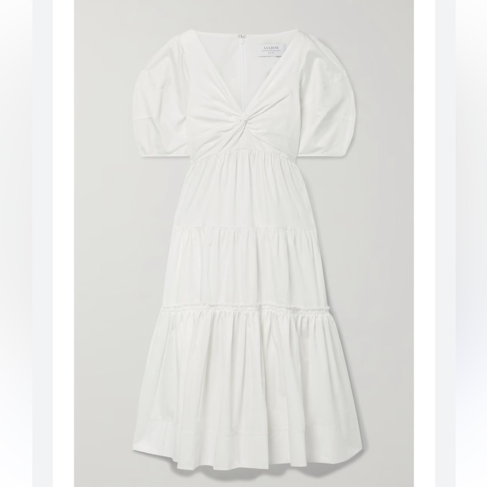 LA LIGNE V-Neck Long Dress